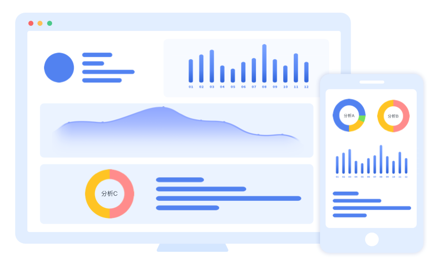 3、快速搭建智能的数据分析场景可视化示意图